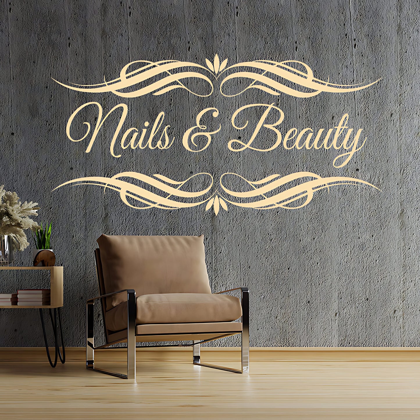 Nails & Beauty Salon Wall Sticker - Motivational Quote Graphic