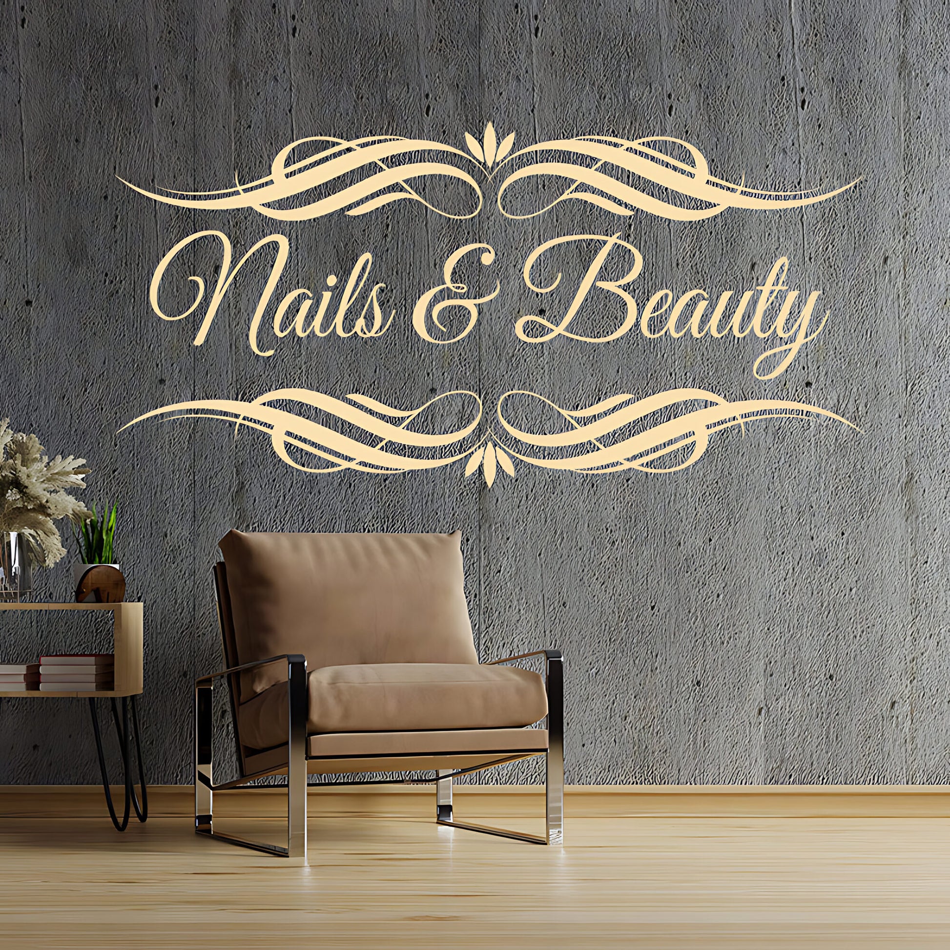 Nails & Beauty Salon Wall Sticker - Motivational Quote Graphic