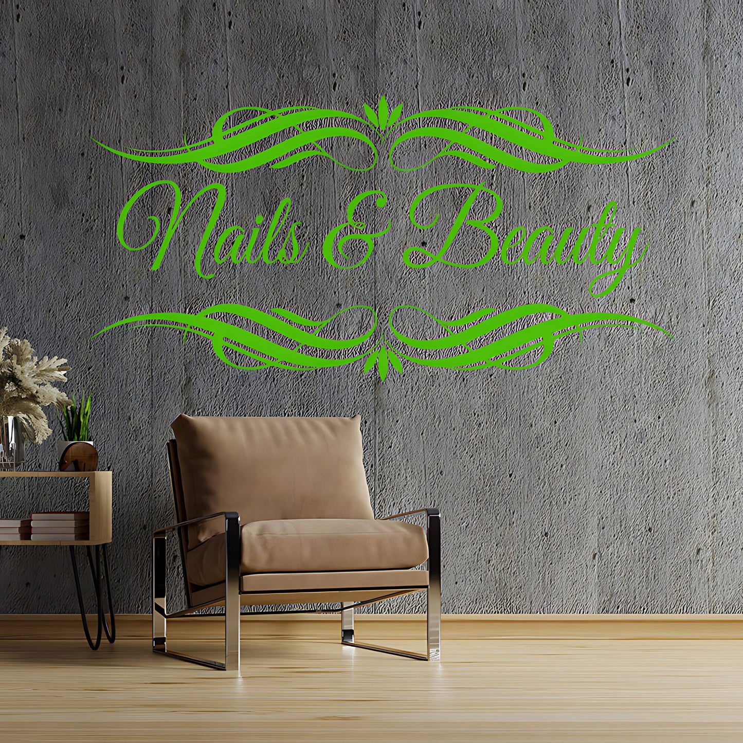 Nails & Beauty Salon Wall Sticker - Motivational Quote Graphic