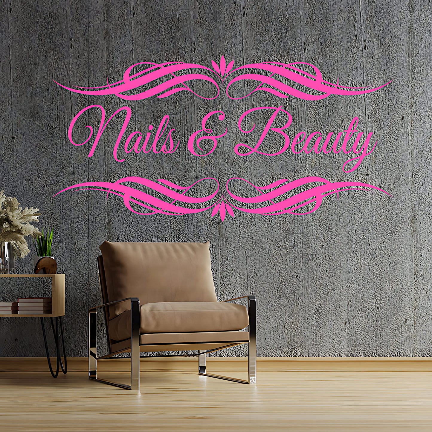 Nails & Beauty Salon Wall Sticker - Motivational Quote Graphic