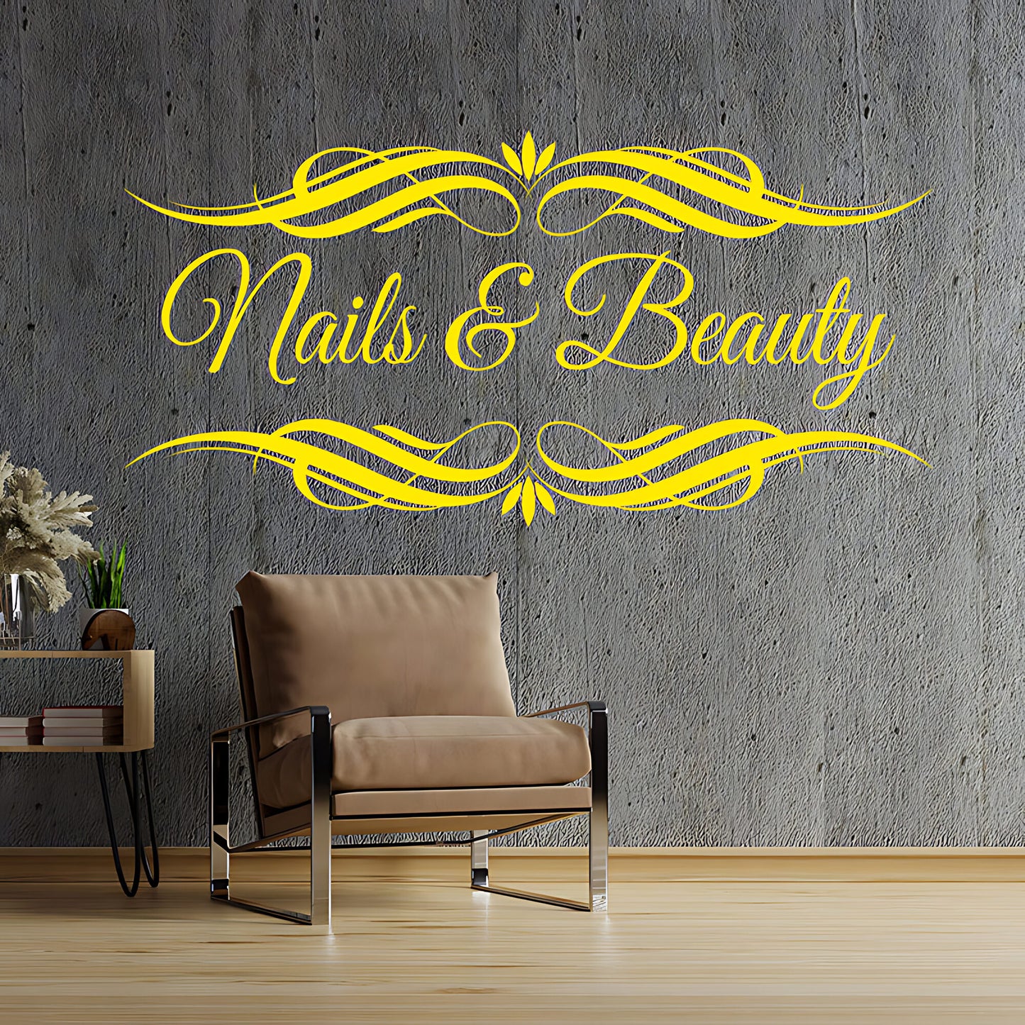 Nails & Beauty Salon Wall Sticker - Motivational Quote Graphic