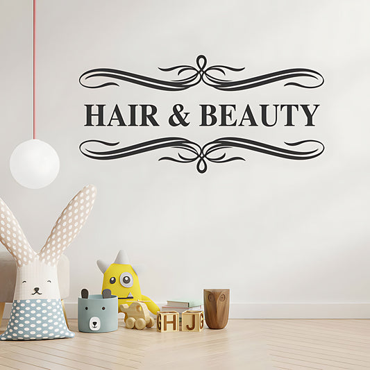 Hair & Beauty Wall Sticker - Inspirational Quote Decal