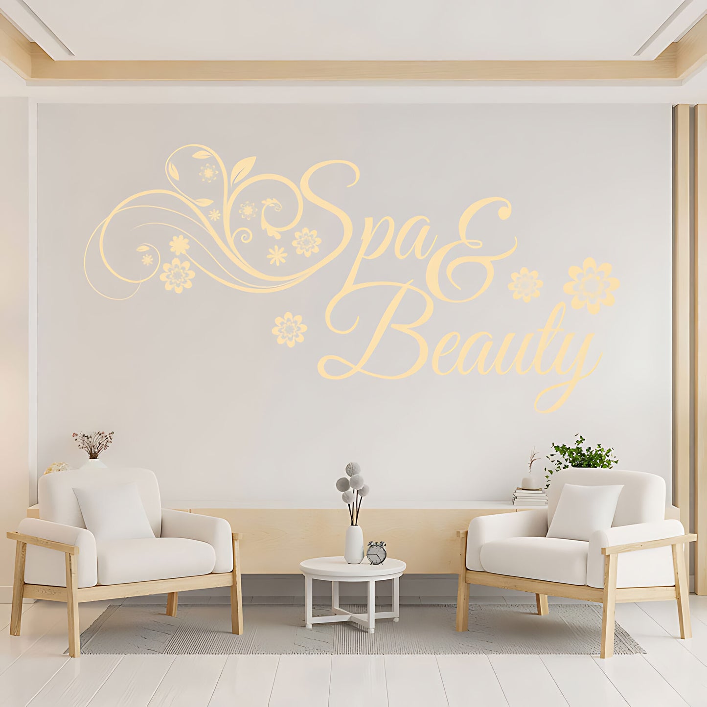 Spa & Beauty Wall Sticker - Inspirational Quote Art Decal
