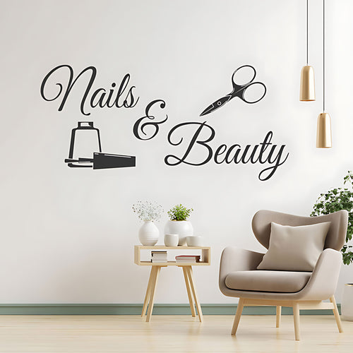 Beauty Salon Wall Sticker - Walk-In Appointments Art Decal