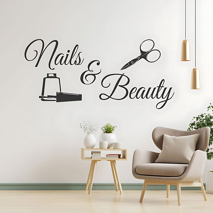 Beauty Salon Wall Sticker - Walk-In Appointments Art Decal