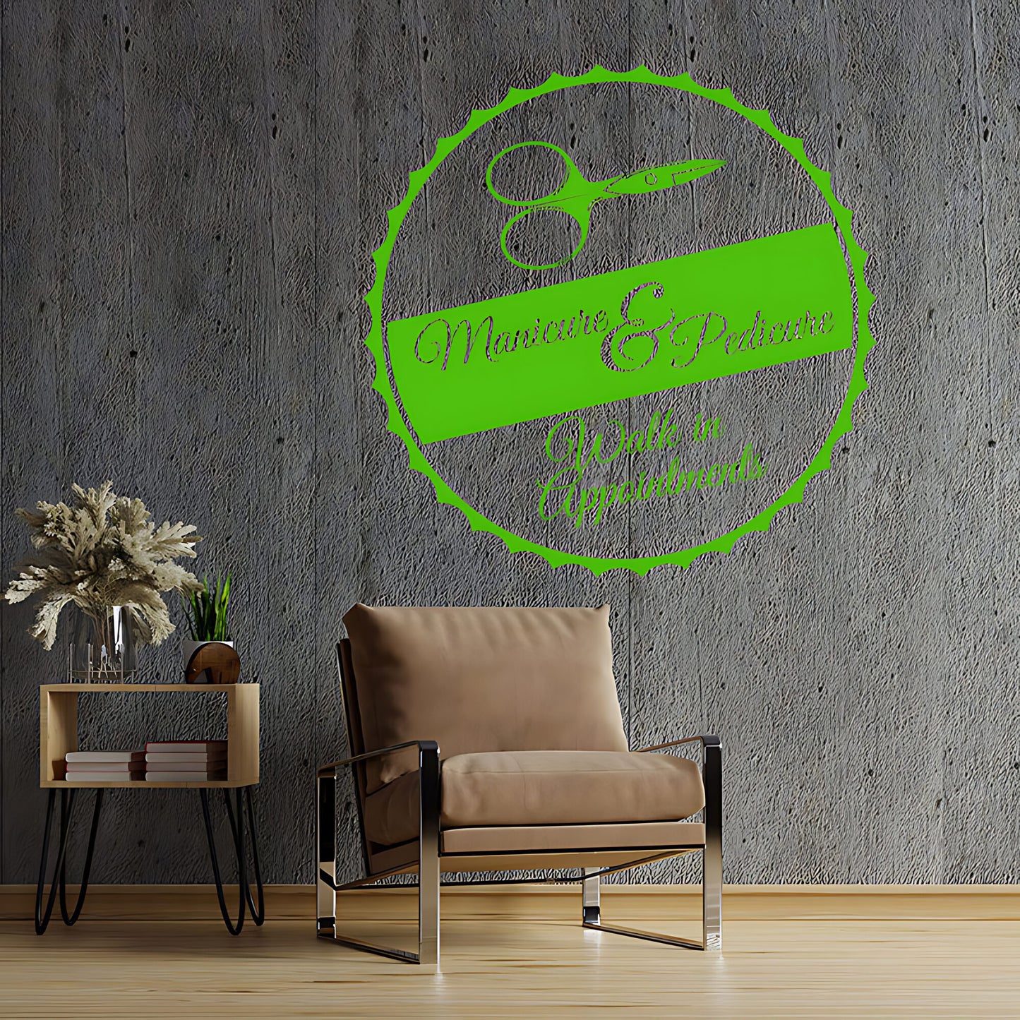 Nail Salon Wall Sticker - Walk-In Appointments Beauty Decal