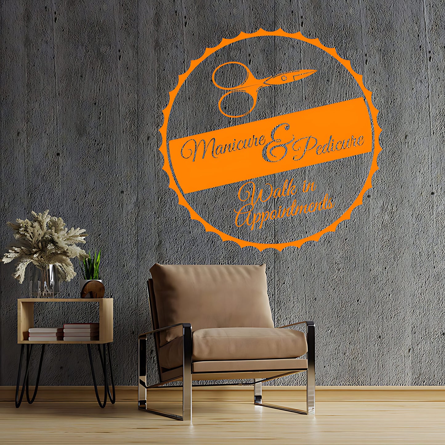 Nail Salon Wall Sticker - Walk-In Appointments Beauty Decal