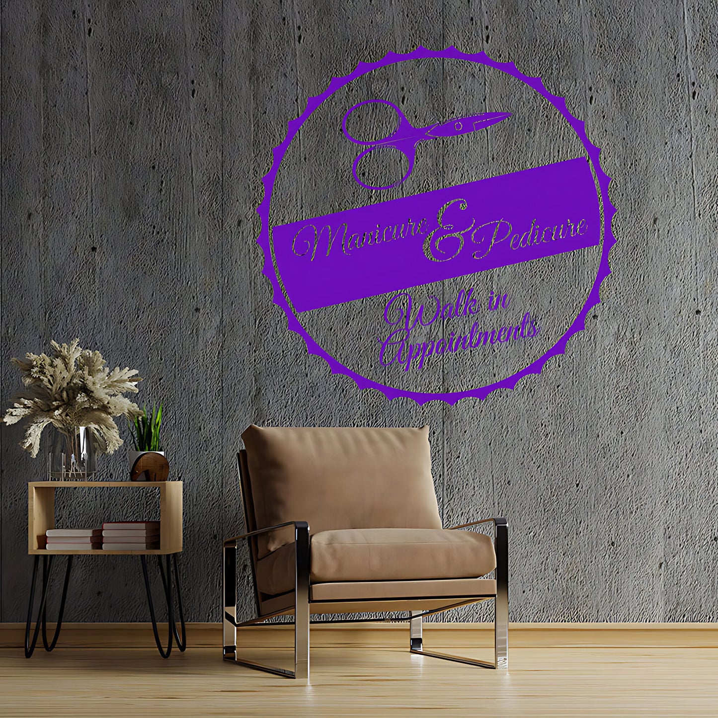 Nail Salon Wall Sticker - Walk-In Appointments Beauty Decal