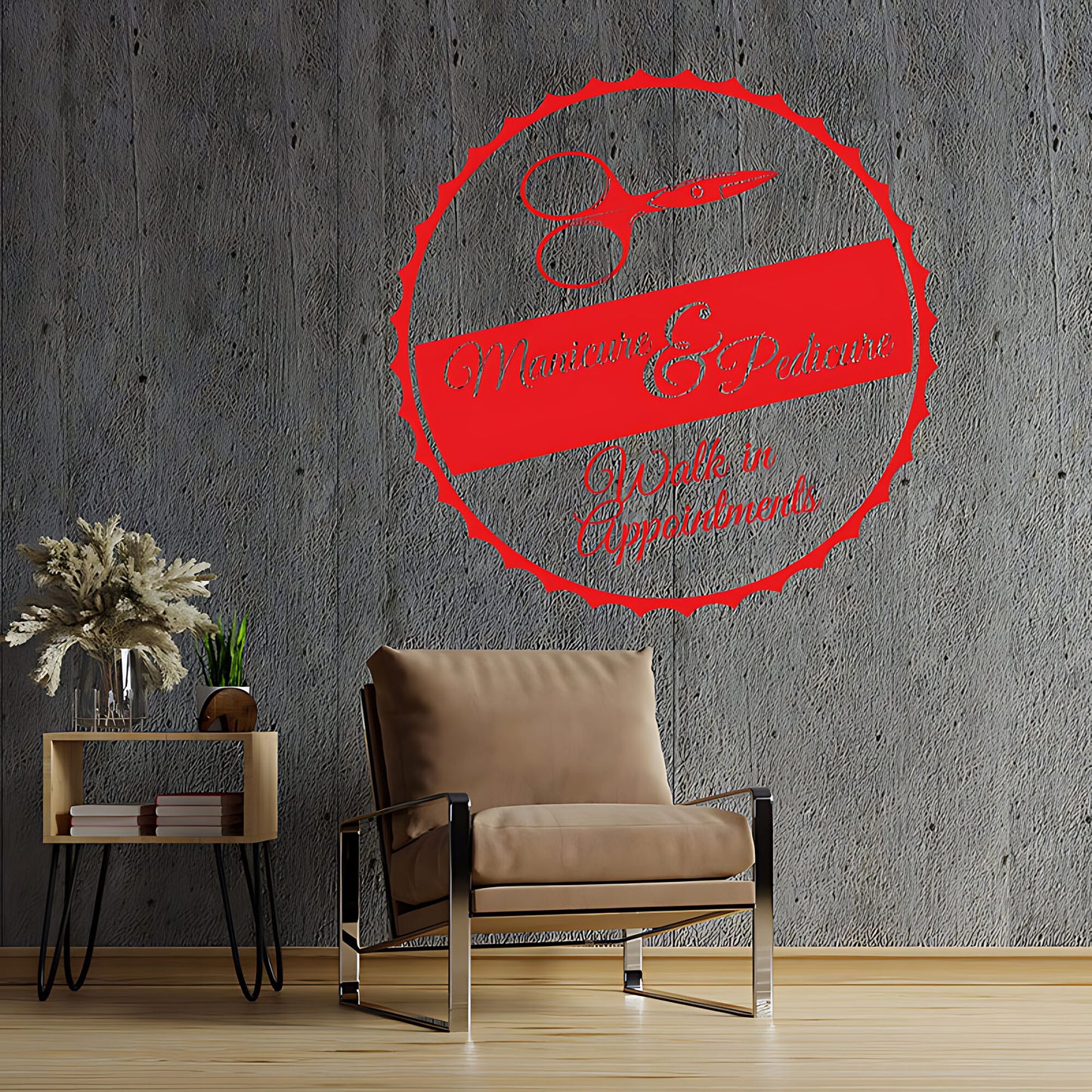 Nail Salon Wall Sticker - Walk-In Appointments Beauty Decal