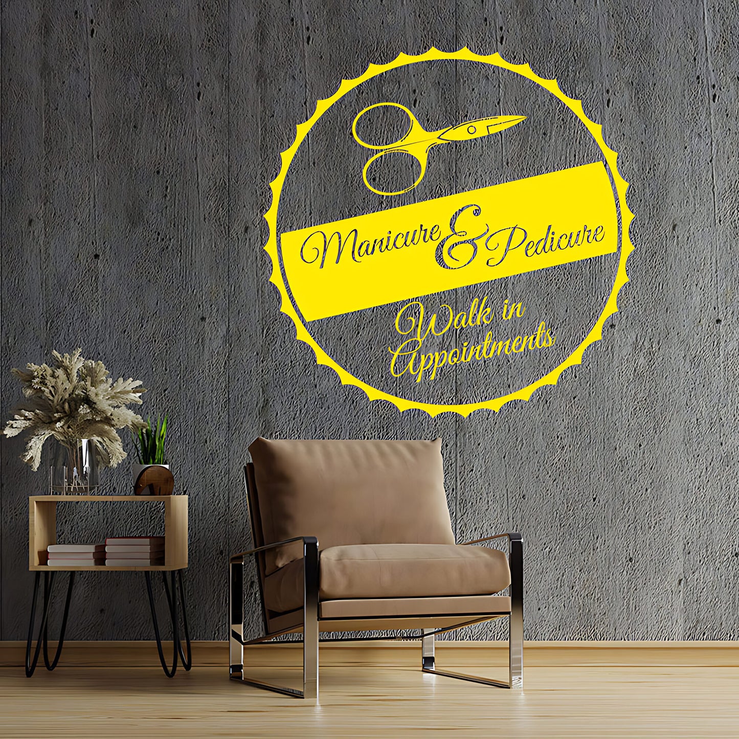 Nail Salon Wall Sticker - Walk-In Appointments Beauty Decal
