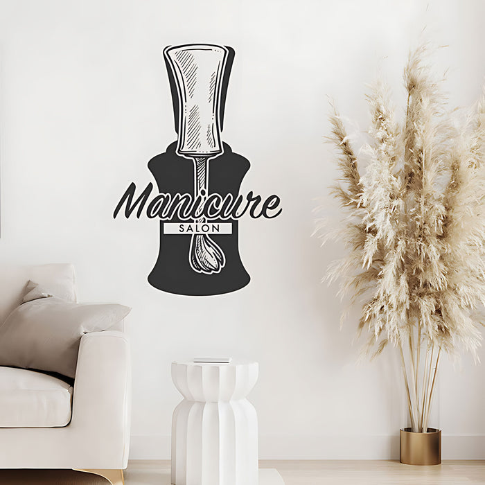 Beauty & Nail Art Salon Wall Sticker - Manicure Graphic Decal