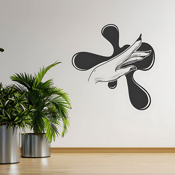 Elegant Nail Salon Wall Sticker - Manicure Beauty Art Graphic