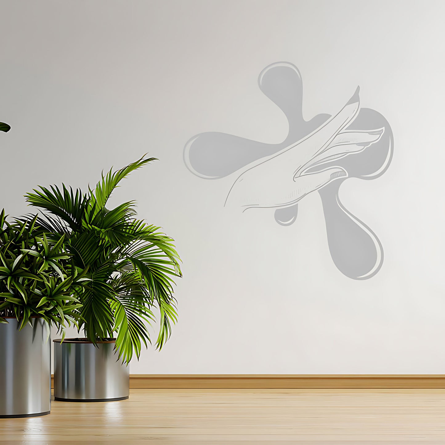 Elegant Nail Salon Wall Sticker - Manicure Beauty Art Graphic