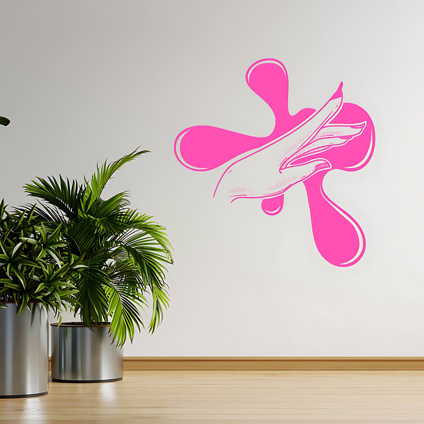 Elegant Nail Salon Wall Sticker - Manicure Beauty Art Graphic