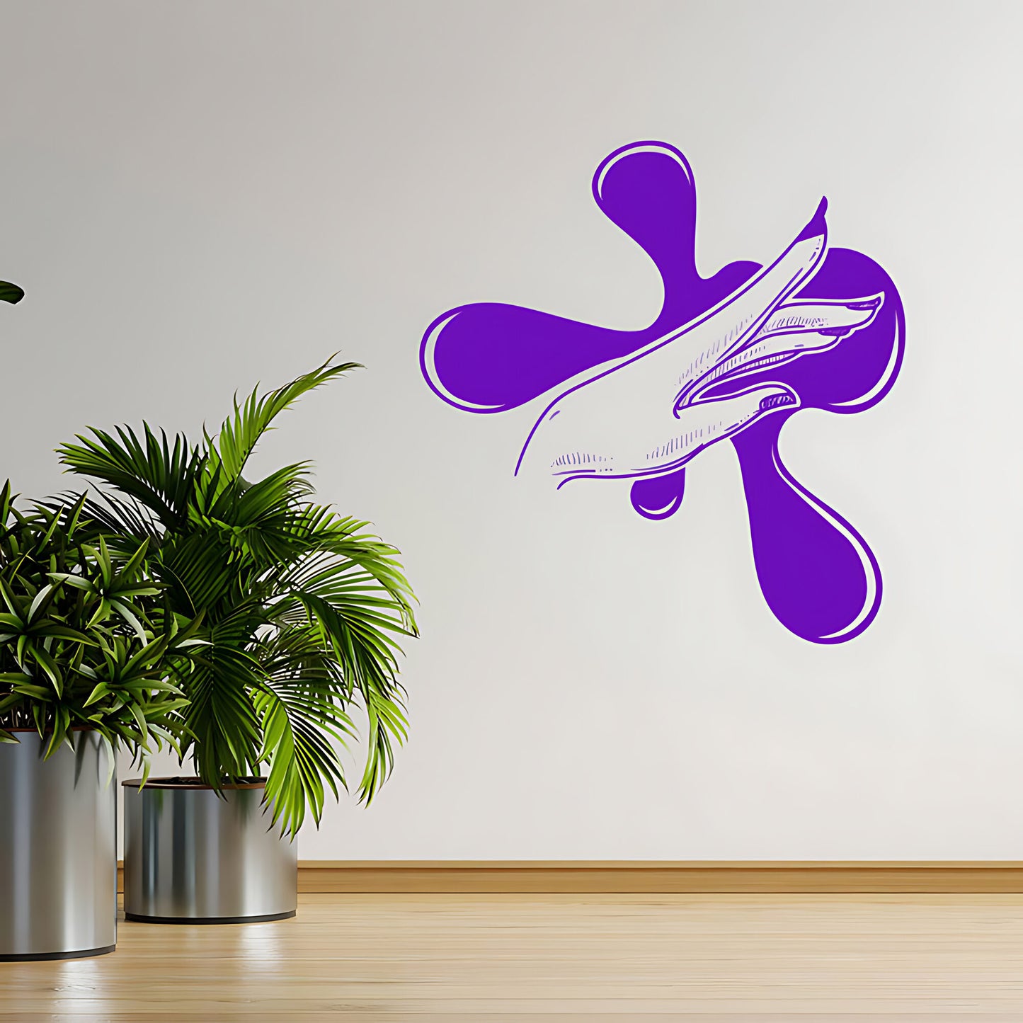 Elegant Nail Salon Wall Sticker - Manicure Beauty Art Graphic
