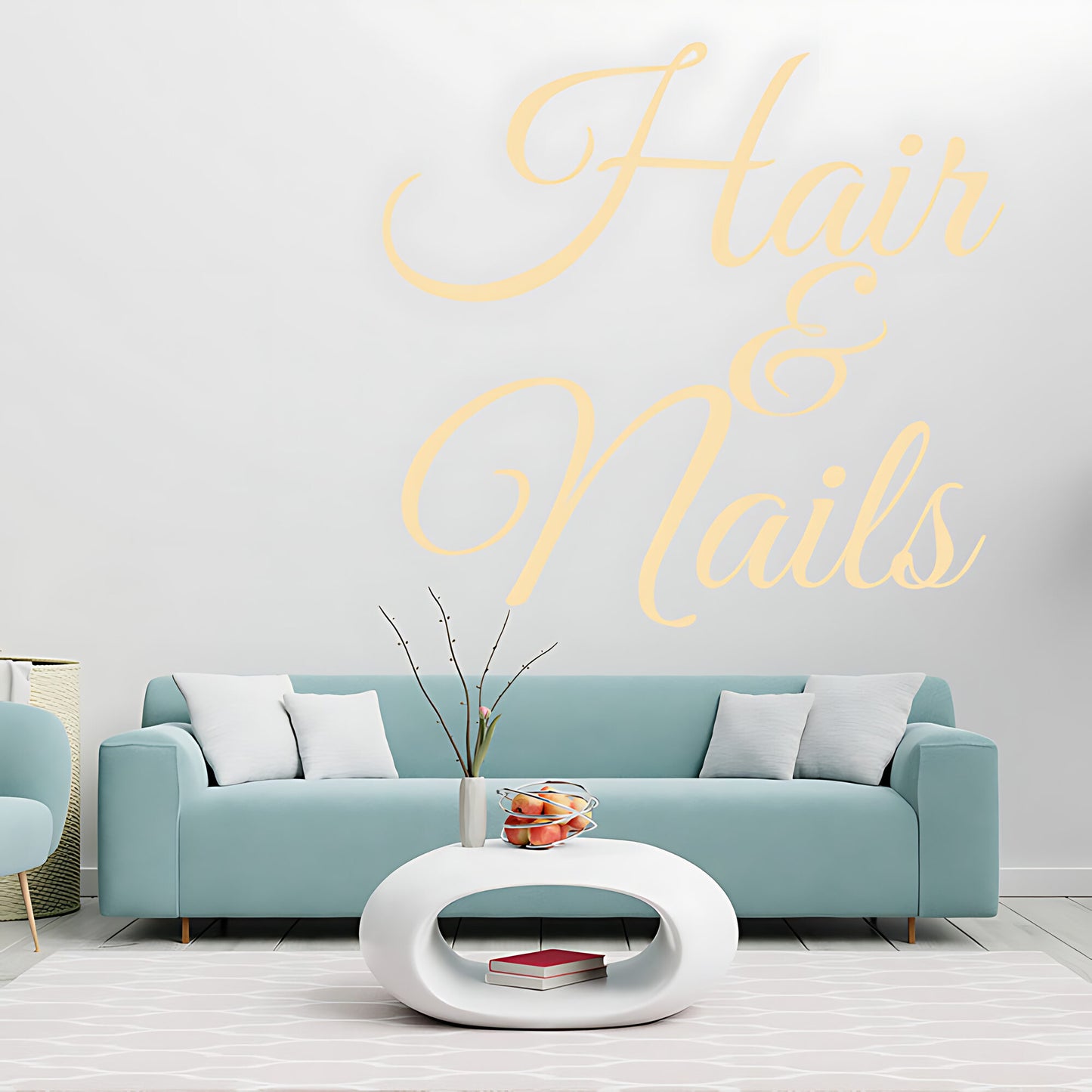 Hair & Nails Wall Sticker - Beauty Salon Art Graphic