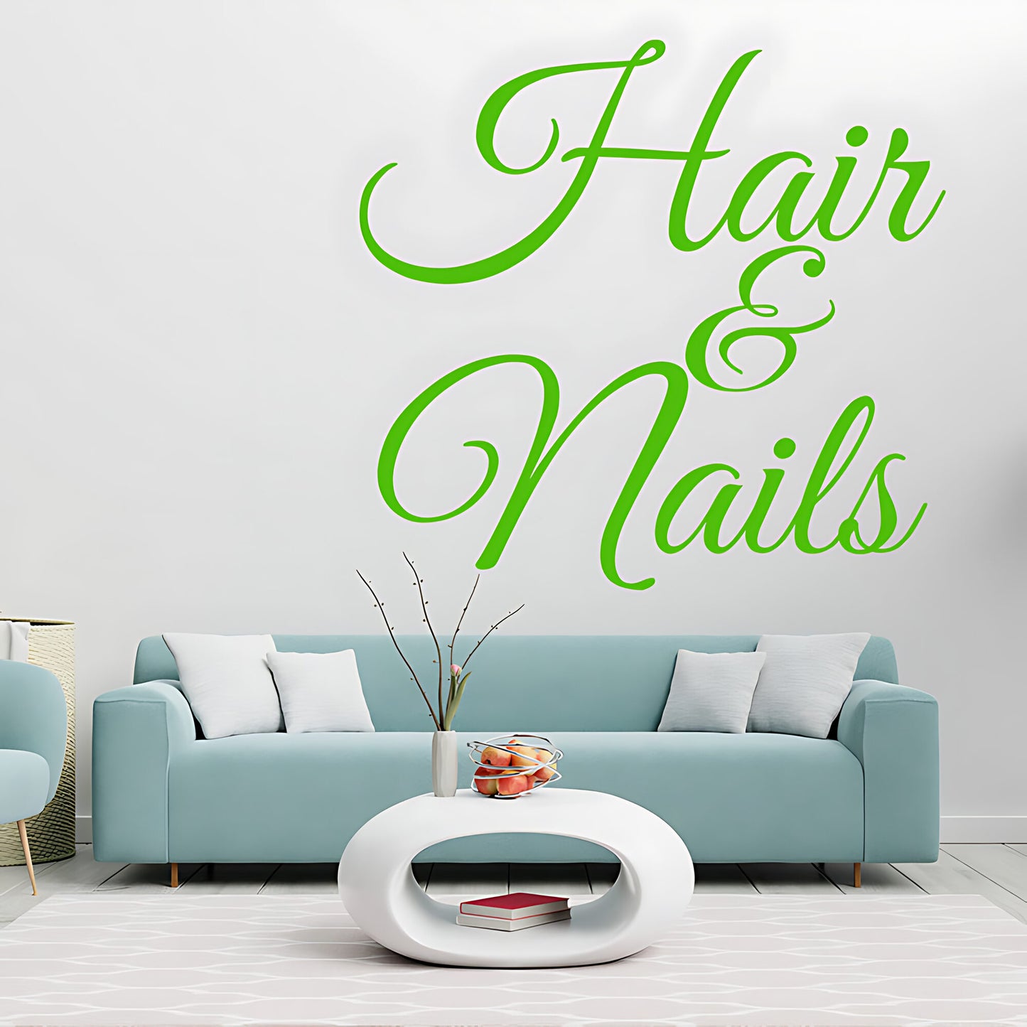 Hair & Nails Wall Sticker - Beauty Salon Art Graphic