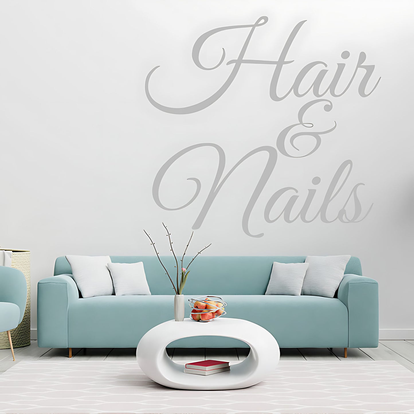 Hair & Nails Wall Sticker - Beauty Salon Art Graphic