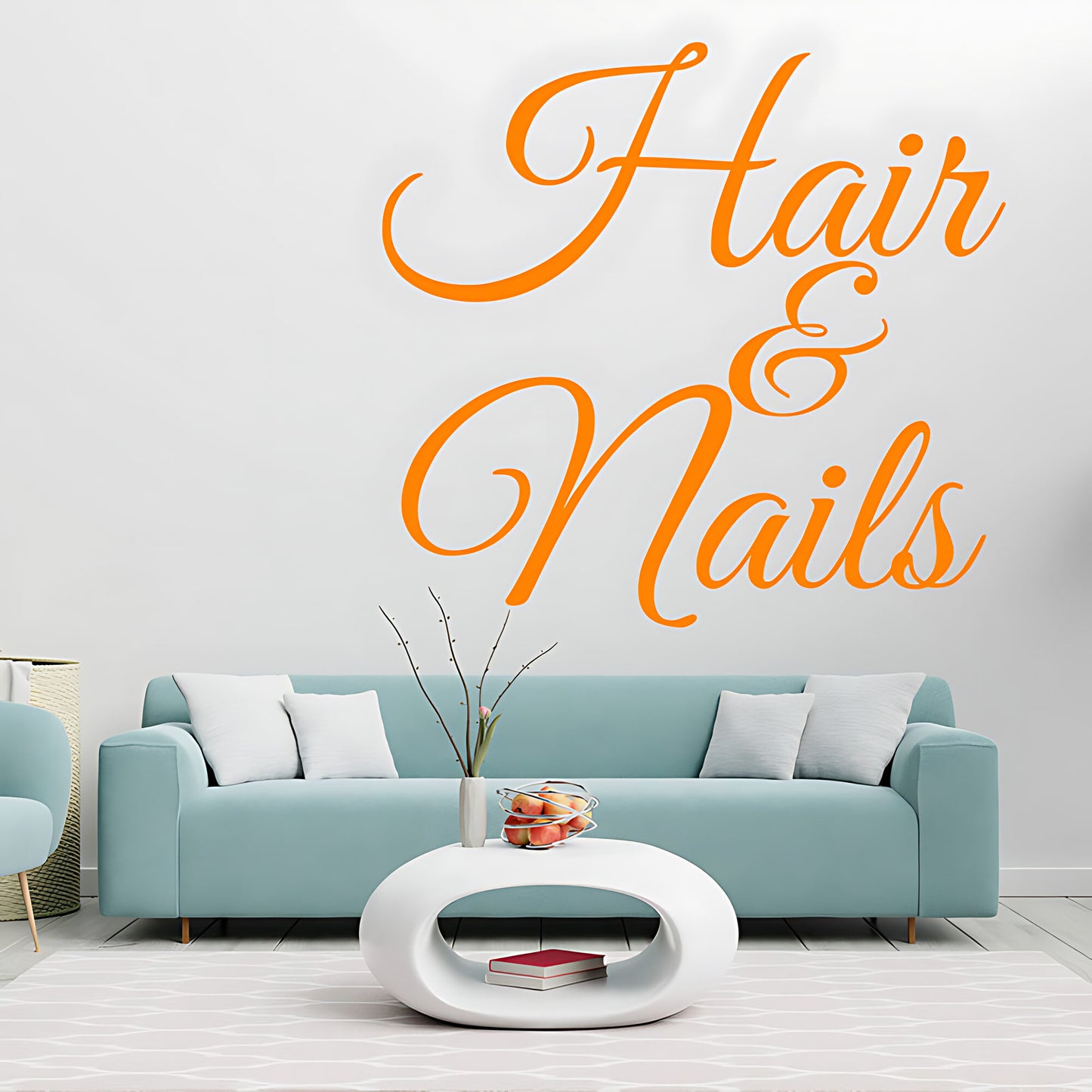 Hair & Nails Wall Sticker - Beauty Salon Art Graphic