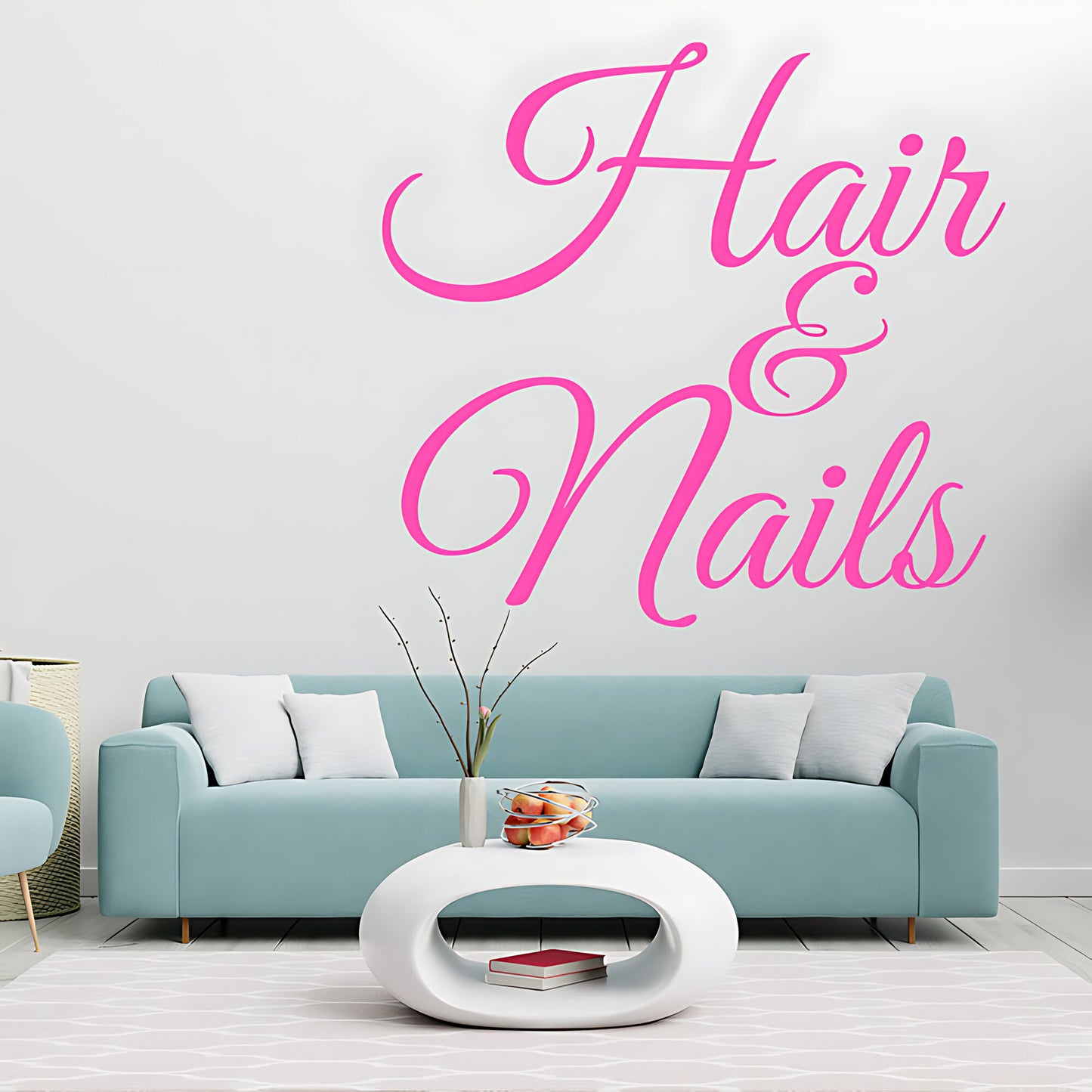Hair & Nails Wall Sticker - Beauty Salon Art Graphic