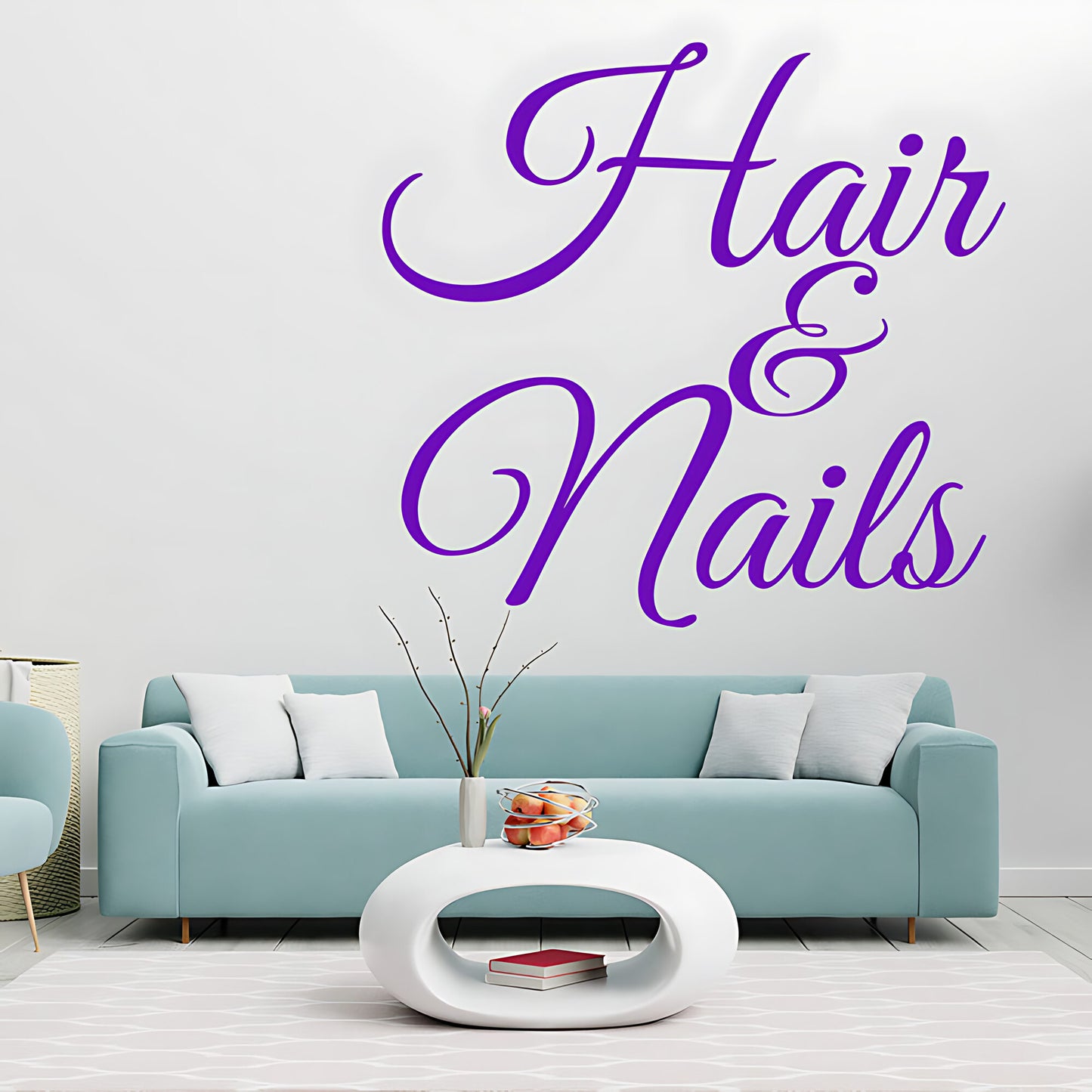 Hair & Nails Wall Sticker - Beauty Salon Art Graphic