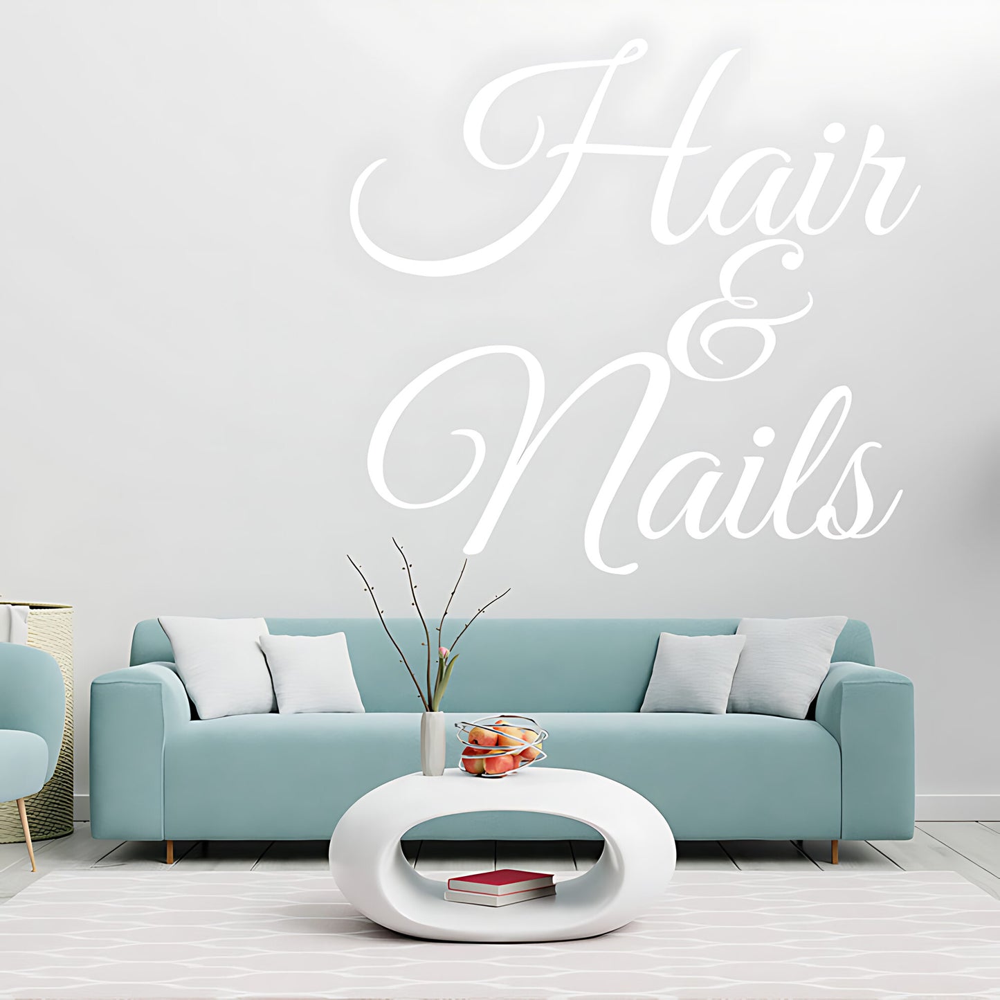 Hair & Nails Wall Sticker - Beauty Salon Art Graphic