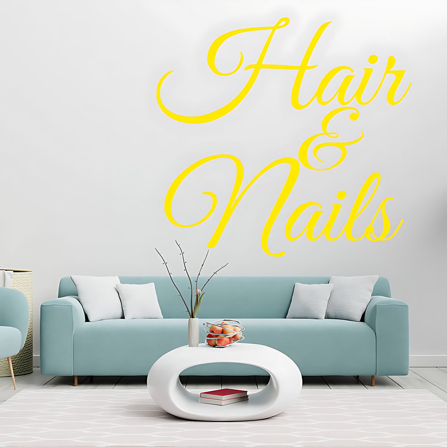 Hair & Nails Wall Sticker - Beauty Salon Art Graphic