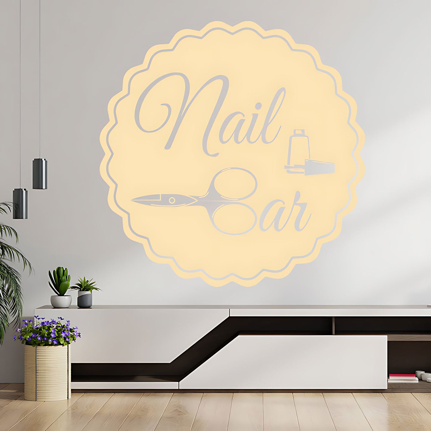 Nail Bar Wall Sticker - Beauty & Hair Graphic Decal for Salon