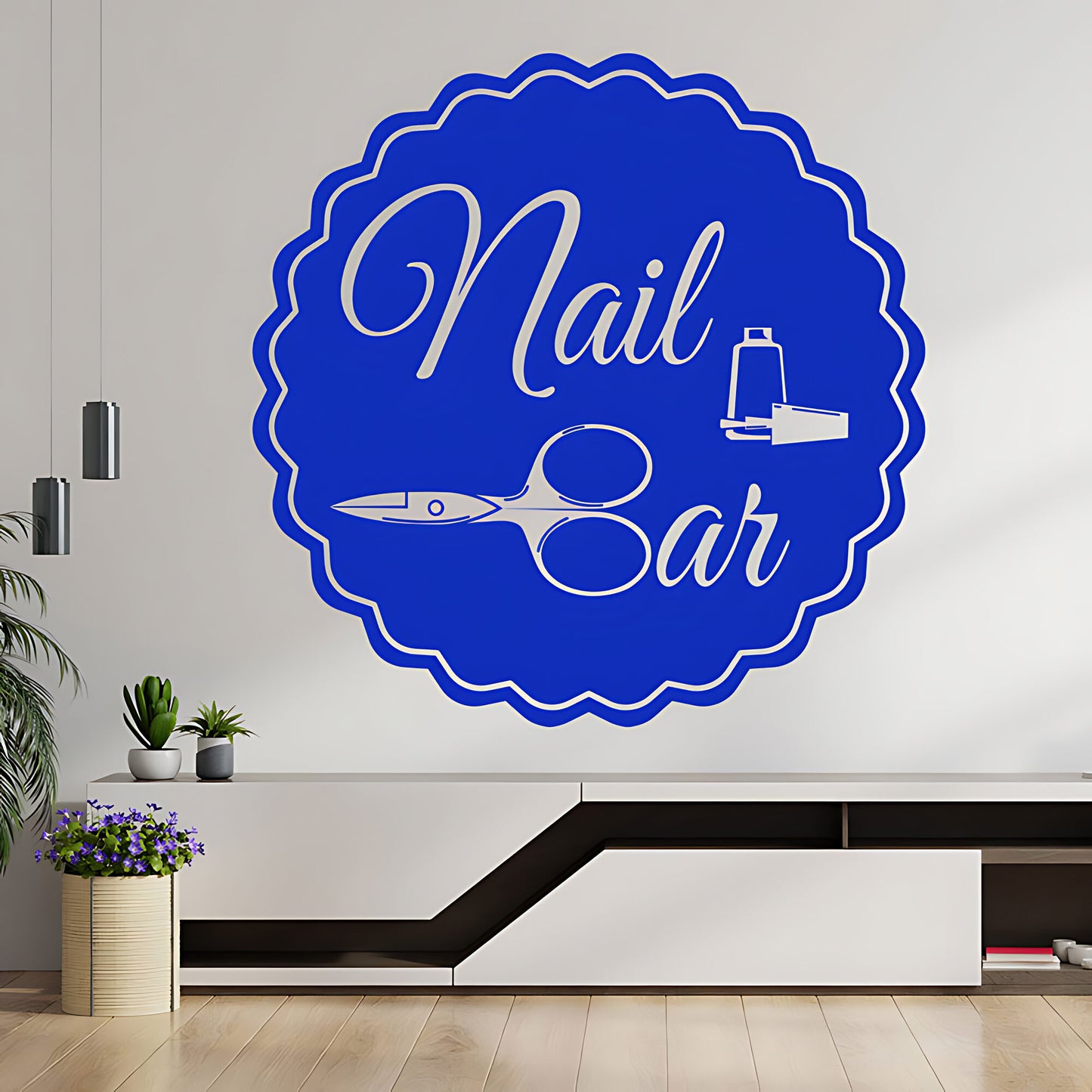 Nail Bar Wall Sticker - Beauty & Hair Graphic Decal for Salon