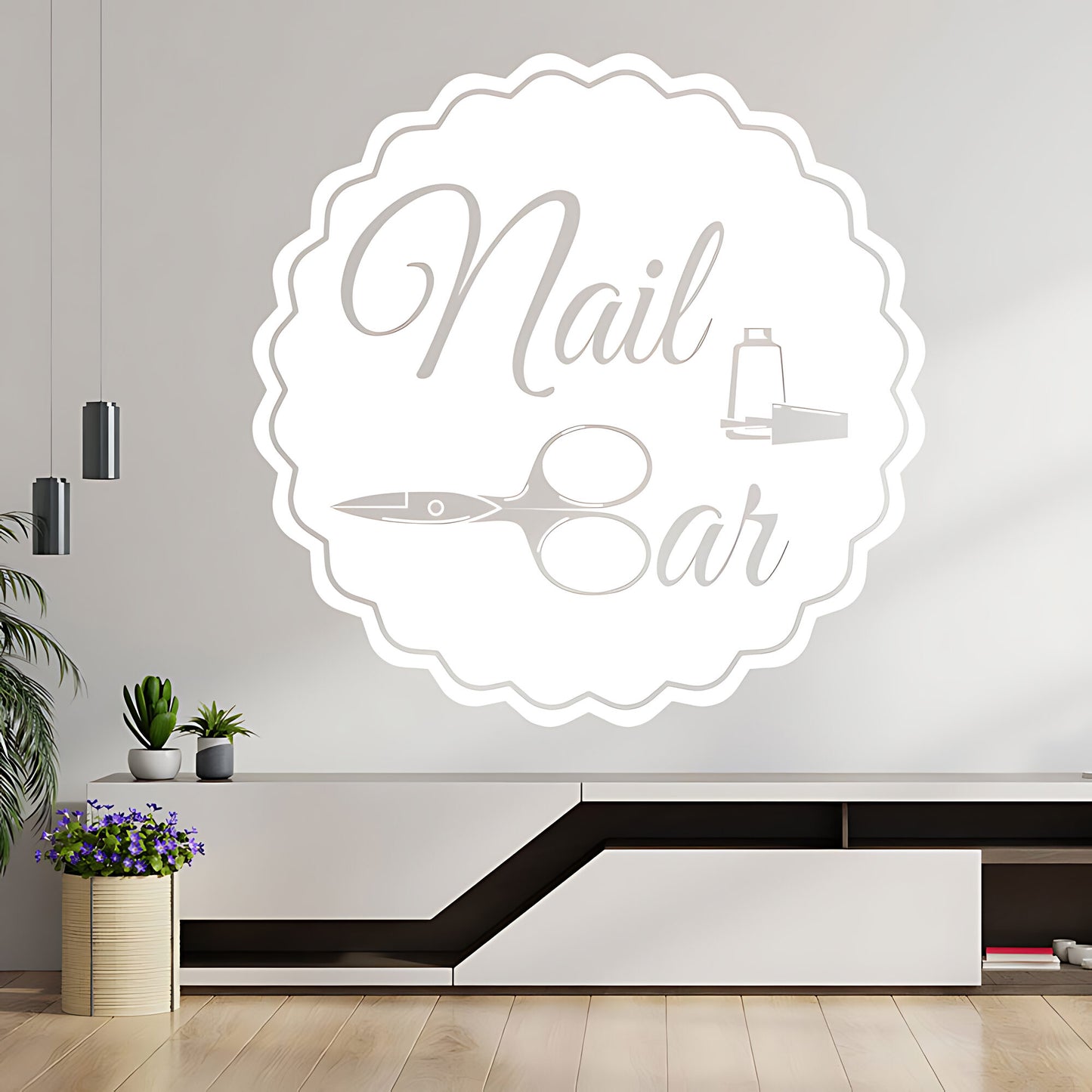 Nail Bar Wall Sticker - Beauty & Hair Graphic Decal for Salon