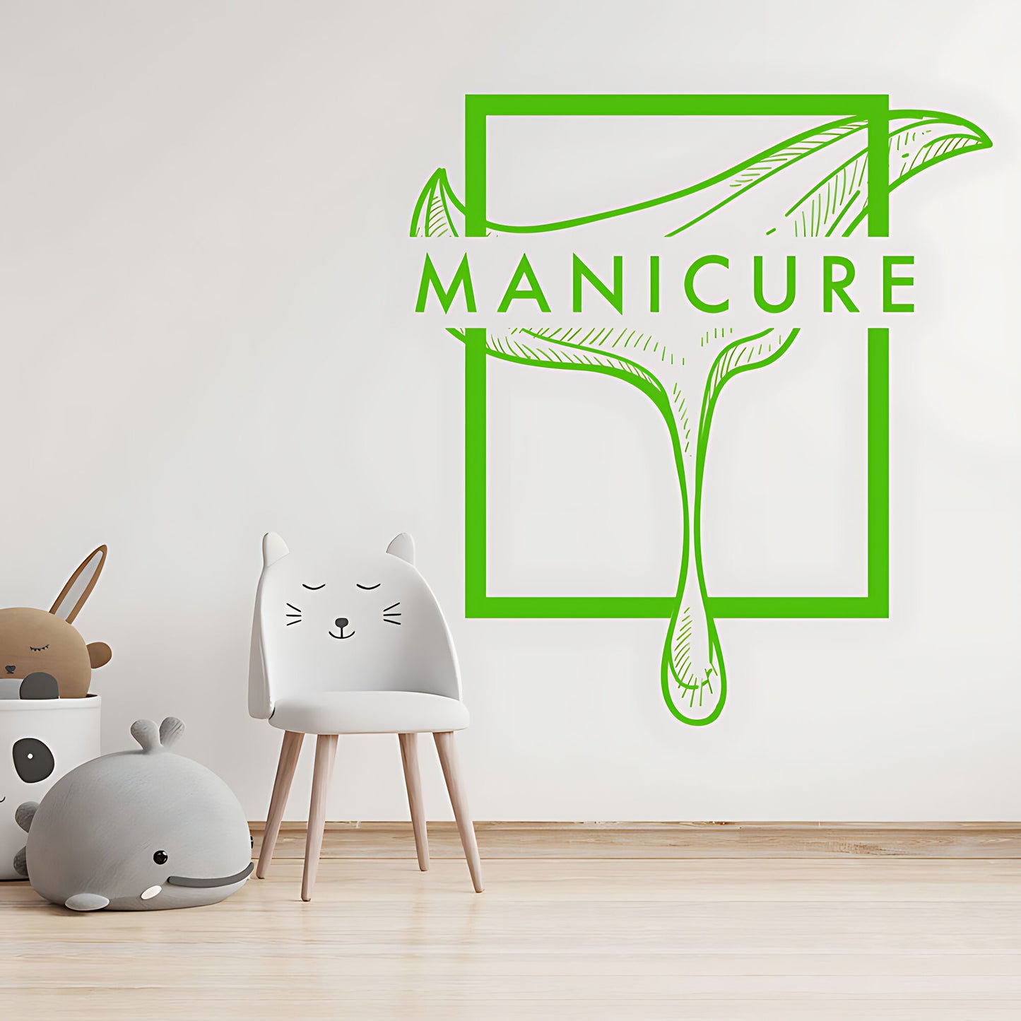 Chic Nail Salon Wall Art - Manicure & Beauty Sticker Graphic