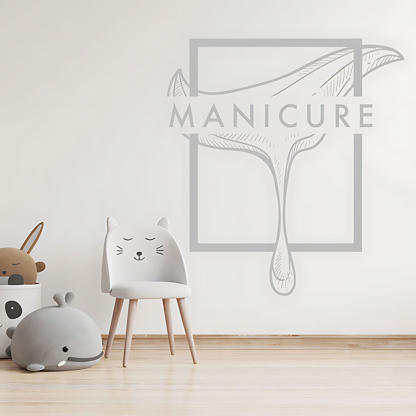 Chic Nail Salon Wall Art - Manicure & Beauty Sticker Graphic