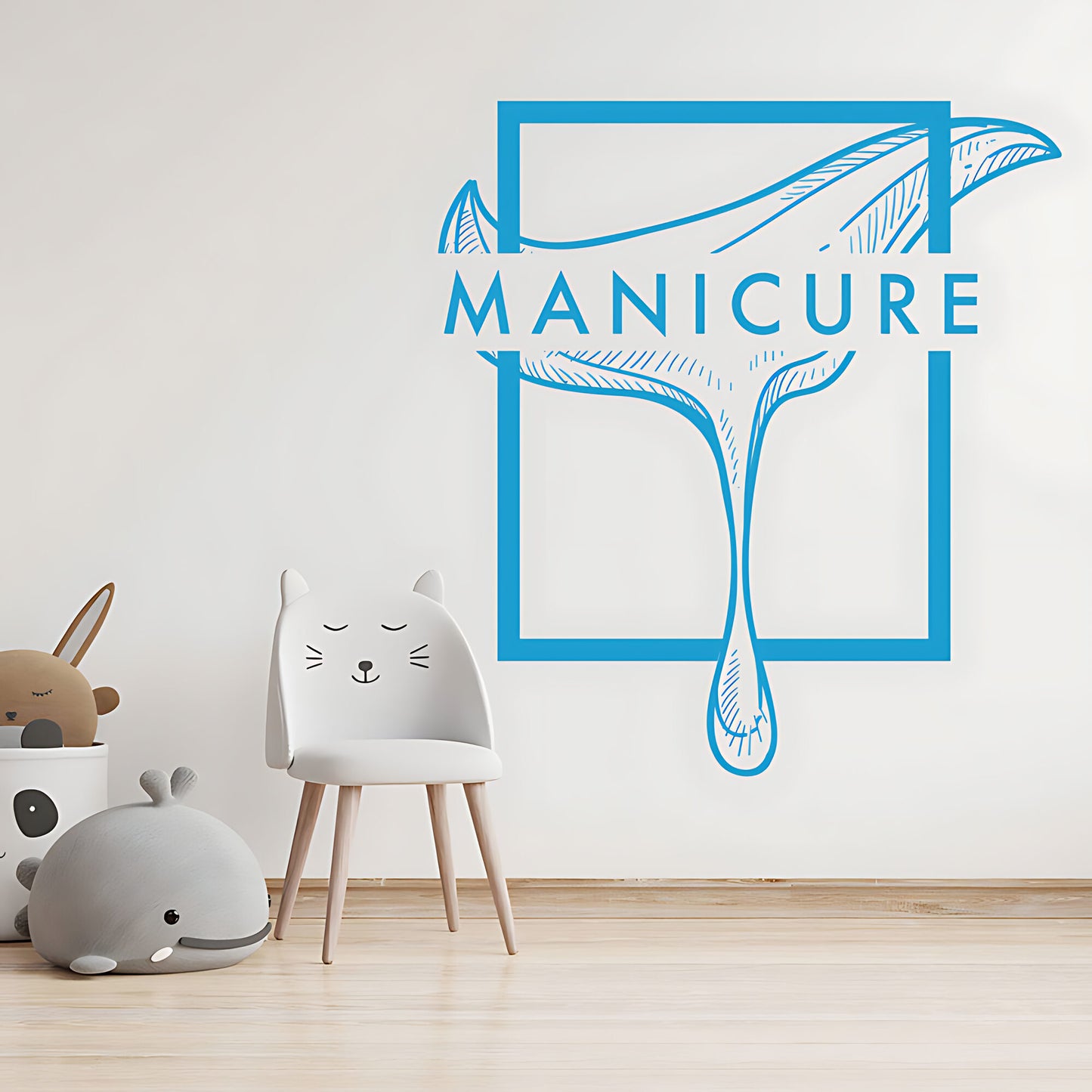 Chic Nail Salon Wall Art - Manicure & Beauty Sticker Graphic