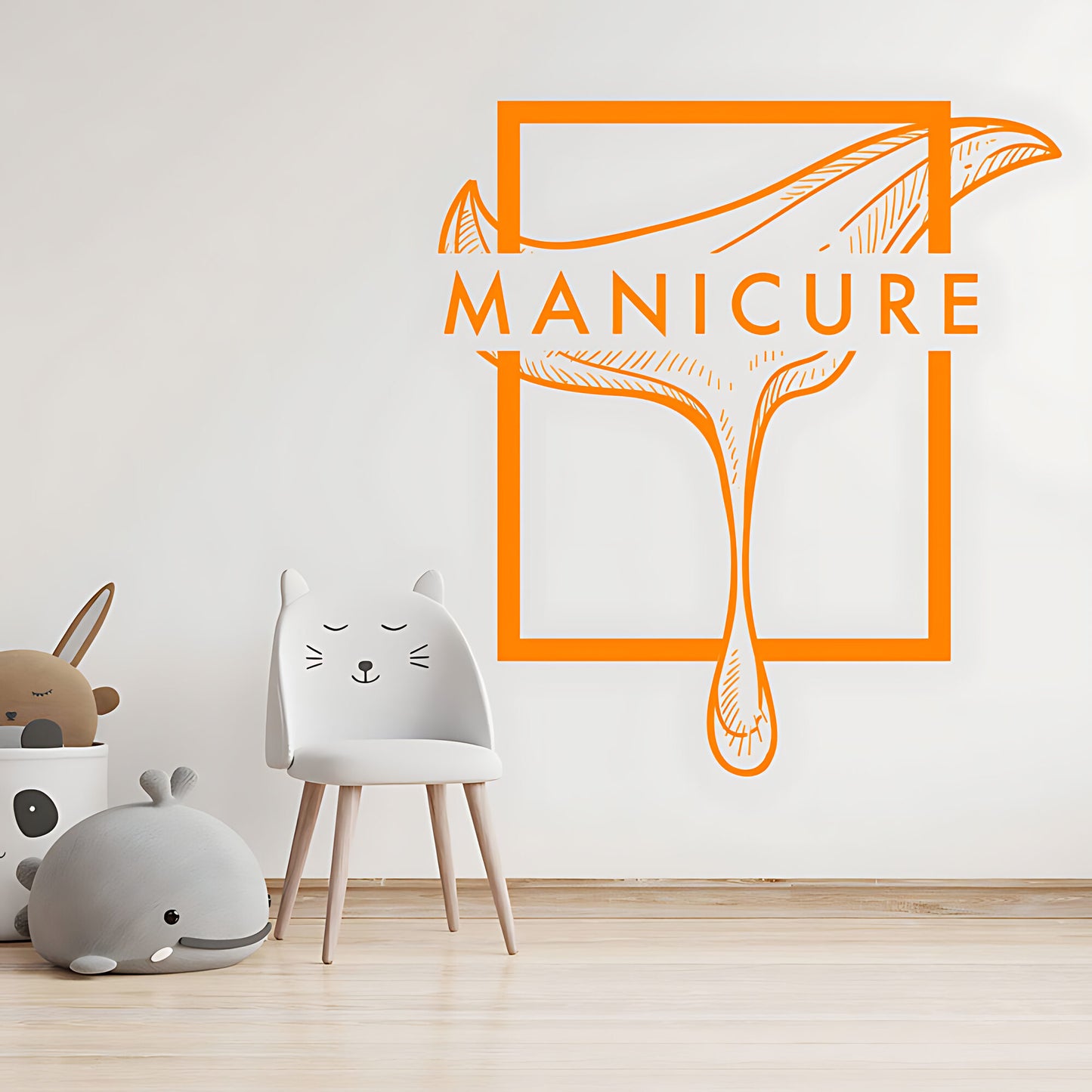 Chic Nail Salon Wall Art - Manicure & Beauty Sticker Graphic