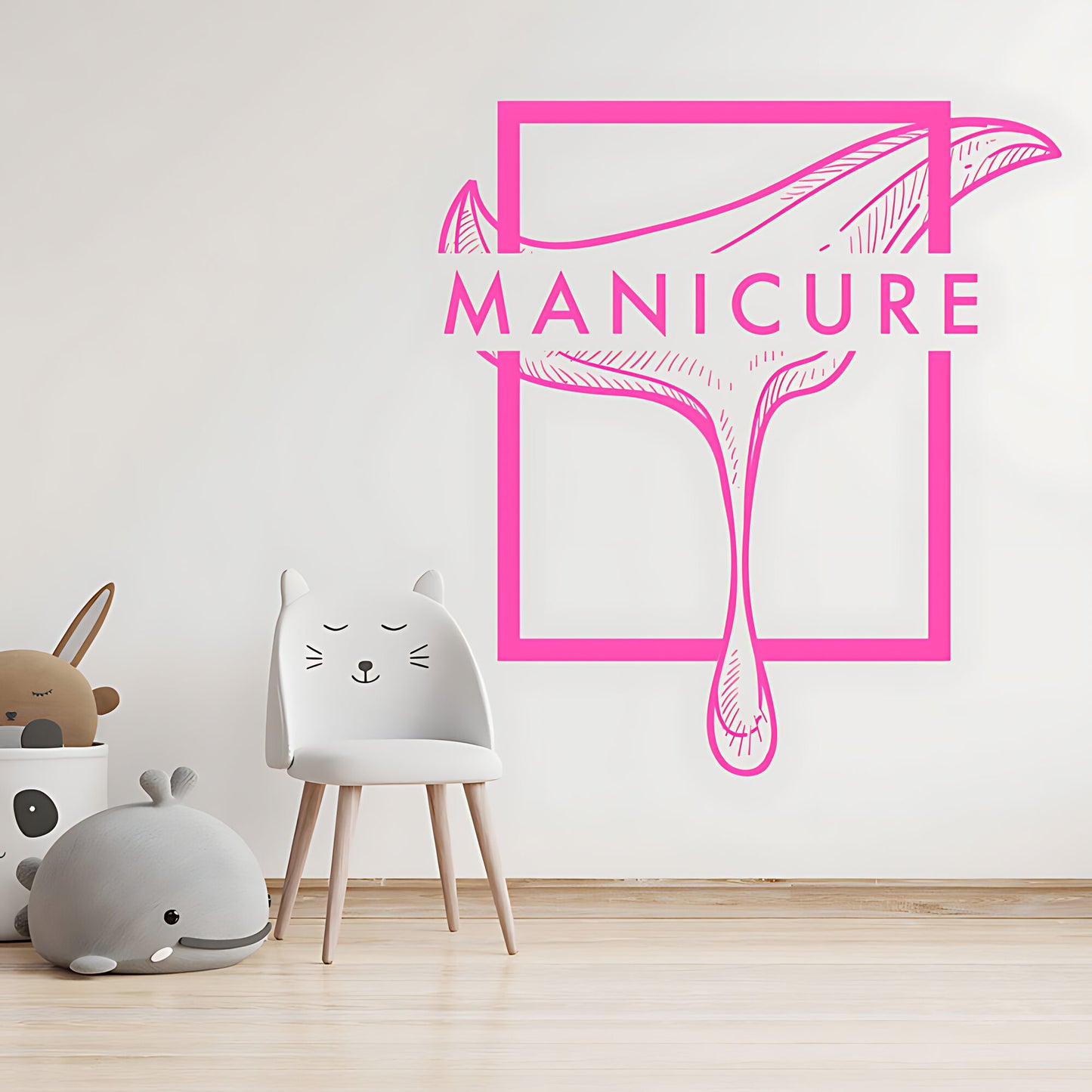 Chic Nail Salon Wall Art - Manicure & Beauty Sticker Graphic
