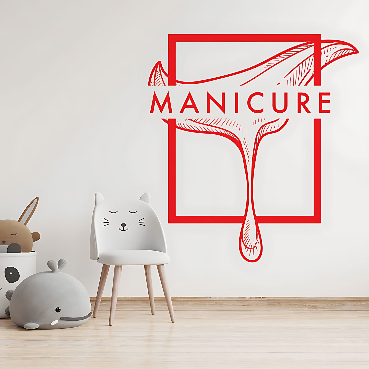 Chic Nail Salon Wall Art - Manicure & Beauty Sticker Graphic