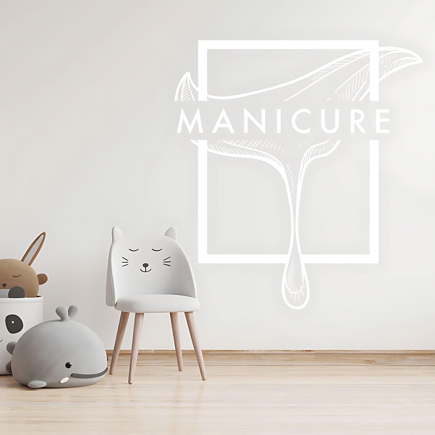 Chic Nail Salon Wall Art - Manicure & Beauty Sticker Graphic