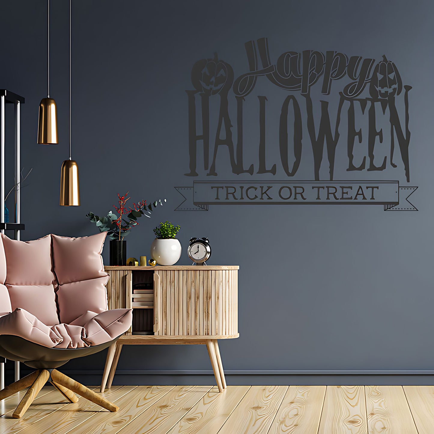Happy Halloween Trick or Treat window sign sticker