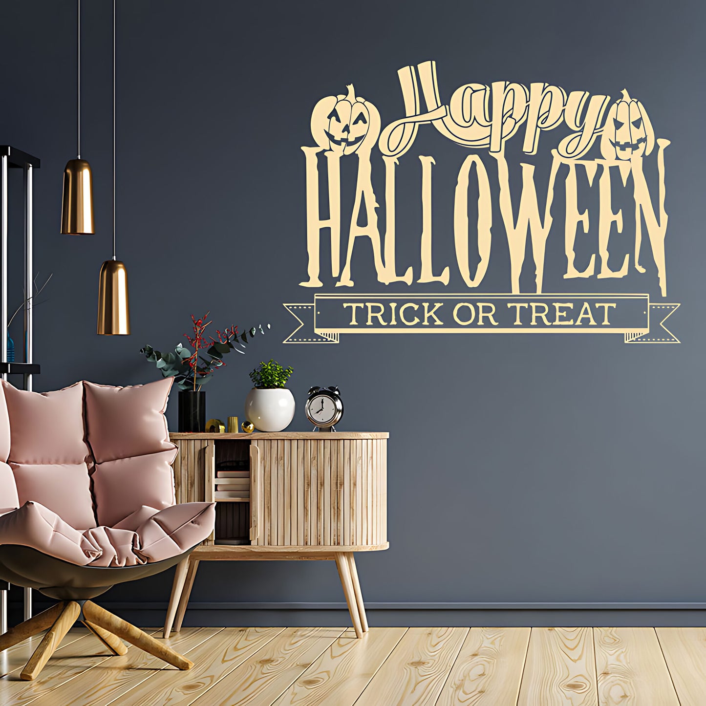 Happy Halloween Trick or Treat window sign sticker