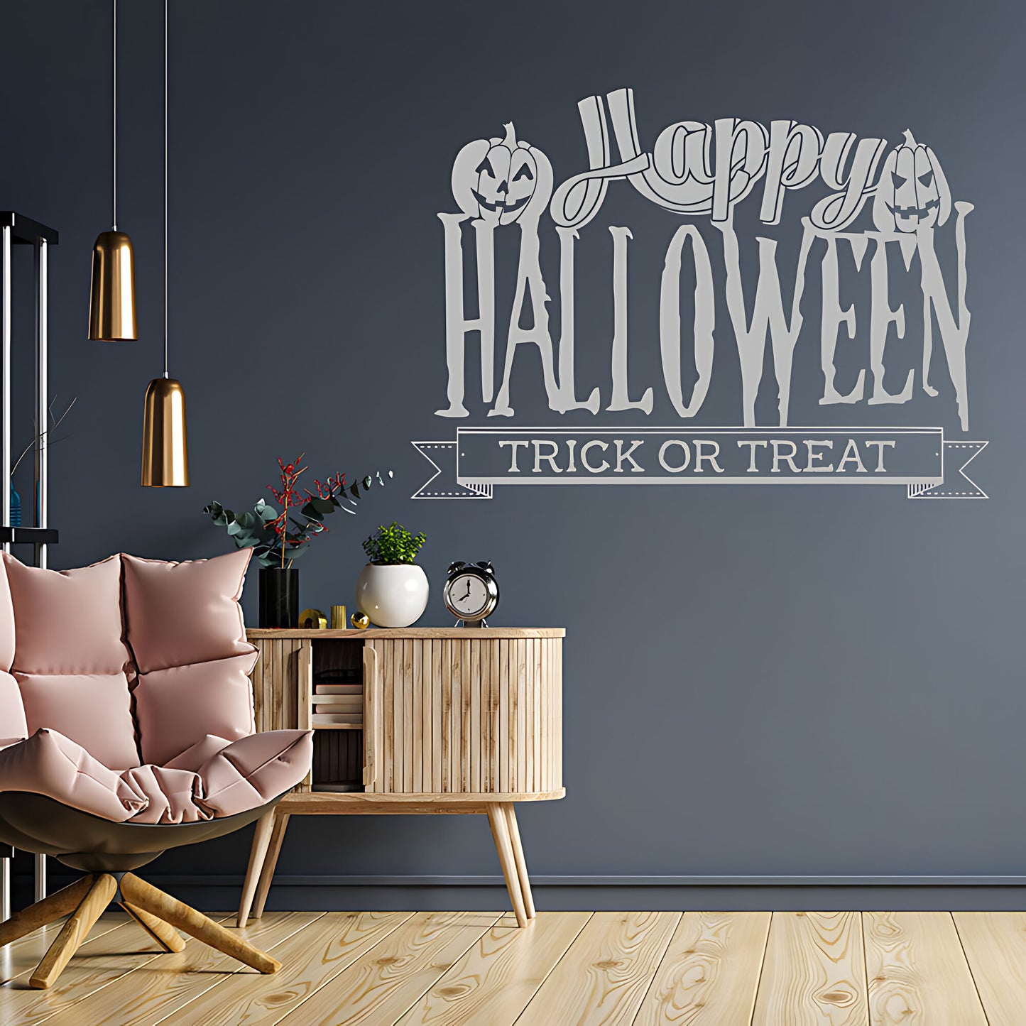 Happy Halloween Trick or Treat window sign sticker