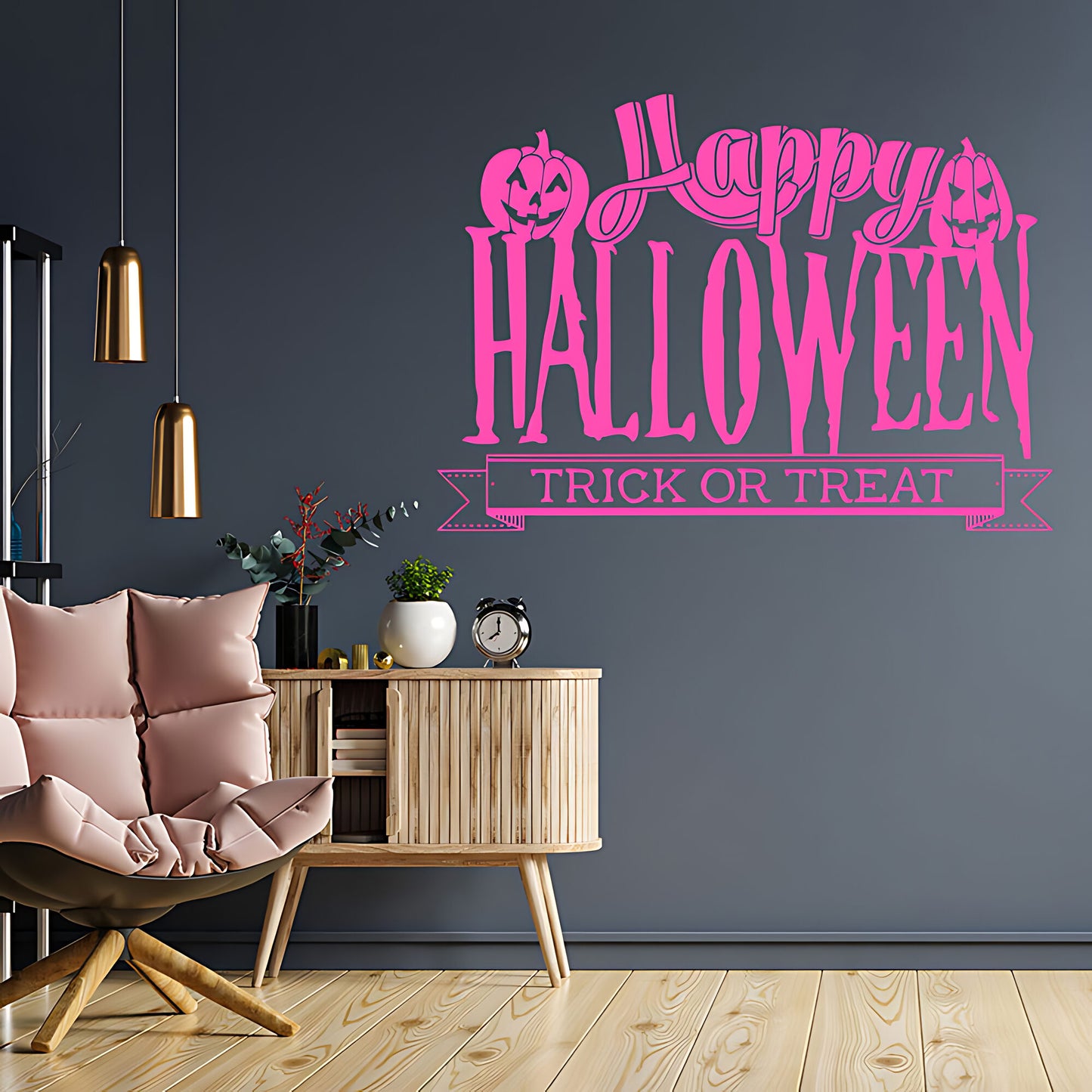 Happy Halloween Trick or Treat window sign sticker