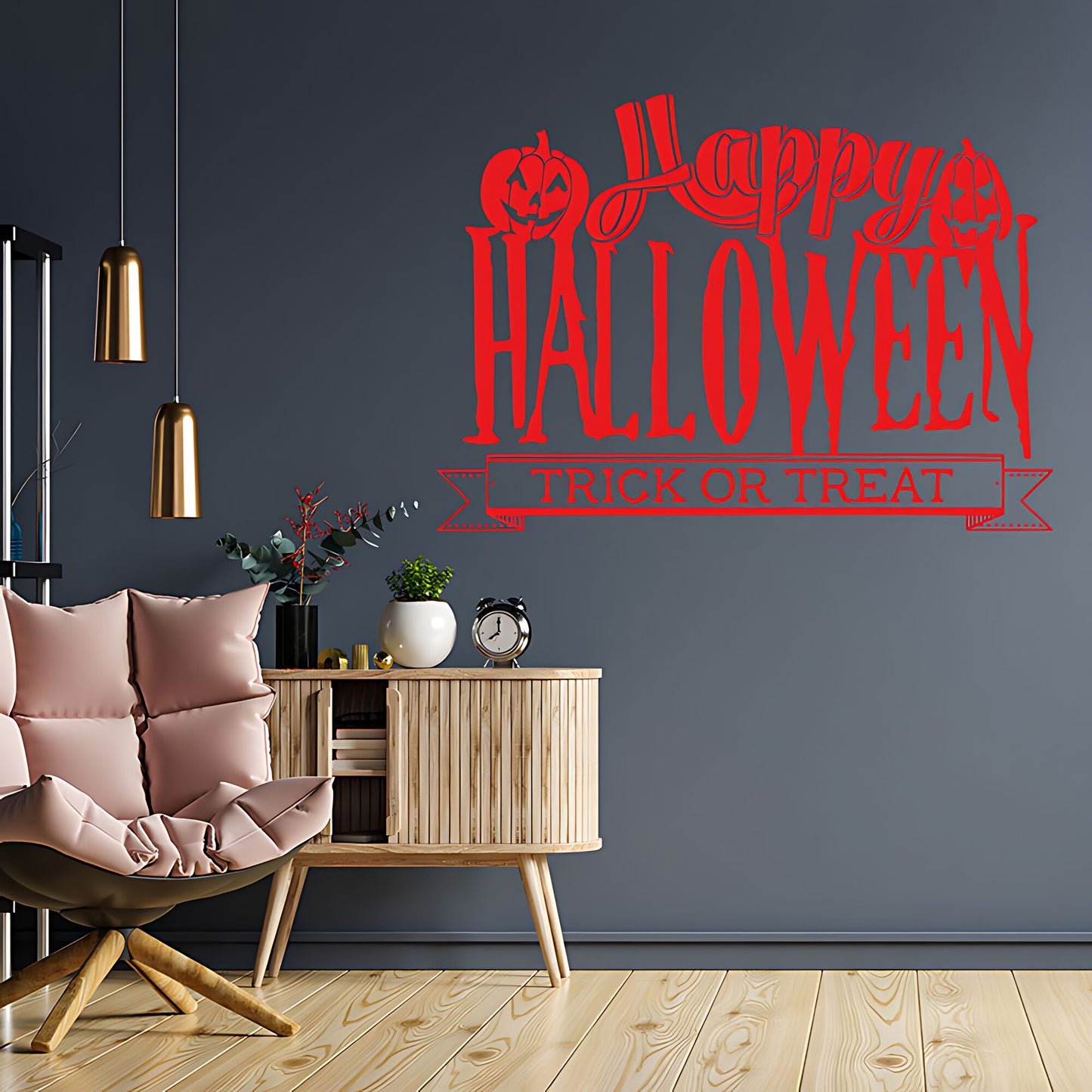 Happy Halloween Trick or Treat window sign sticker