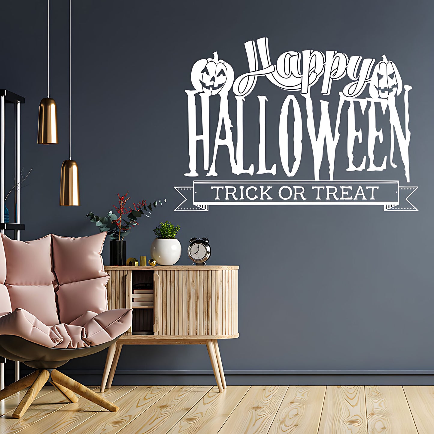 Happy Halloween Trick or Treat window sign sticker