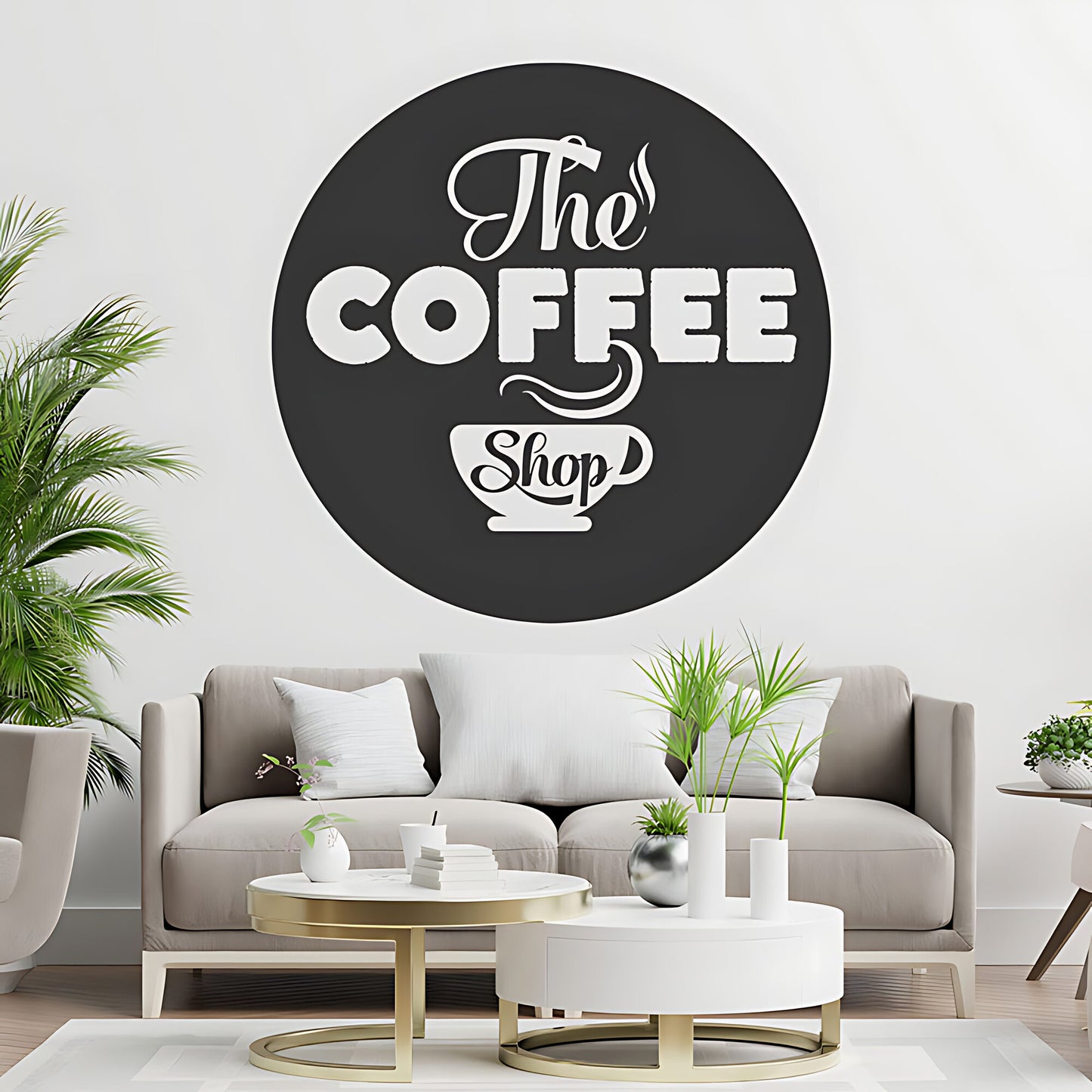 Coffee Shop Wall Sticker | Cafe & Restaurant Vinyl Art Quote Decal