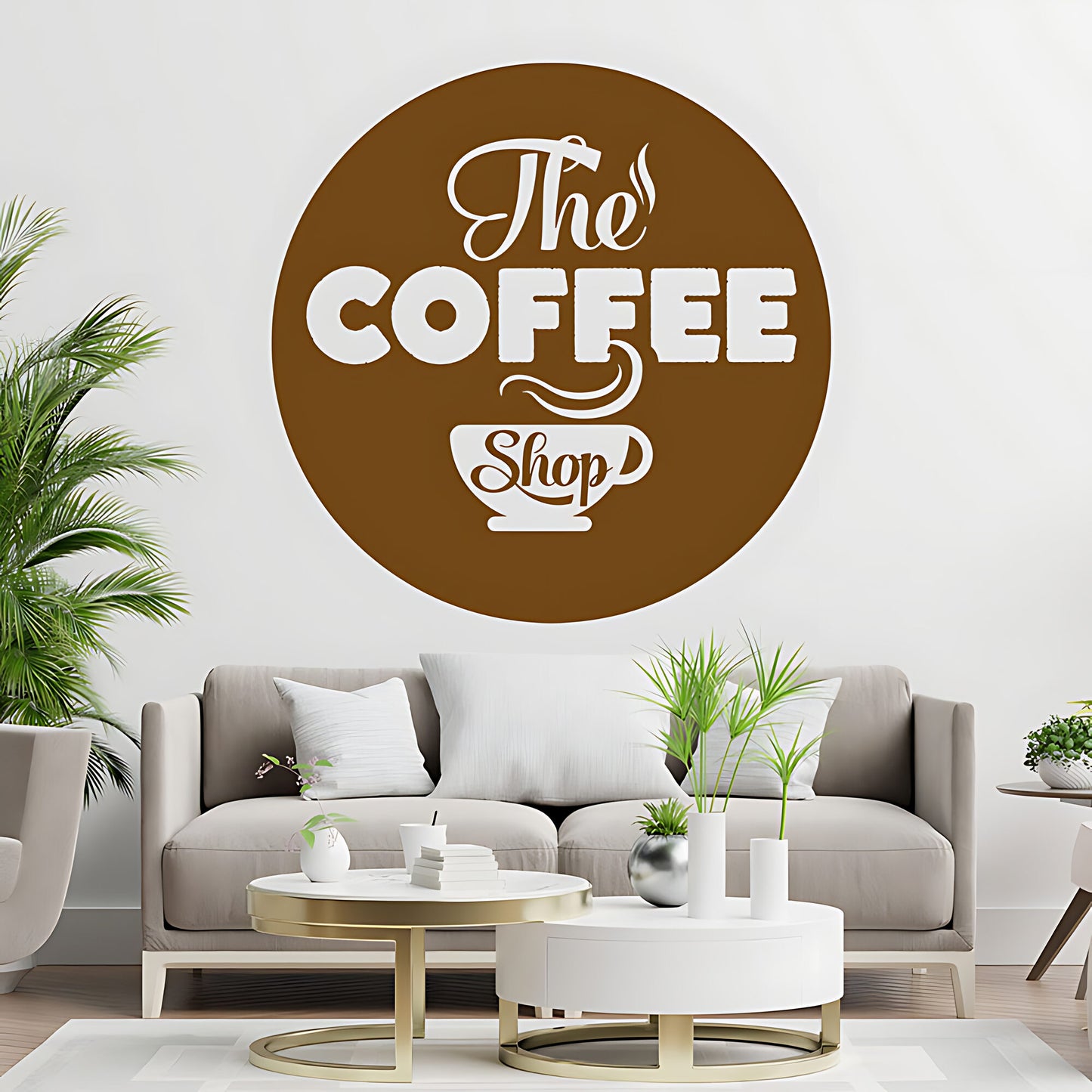 Coffee Shop Wall Sticker | Cafe & Restaurant Vinyl Art Quote Decal