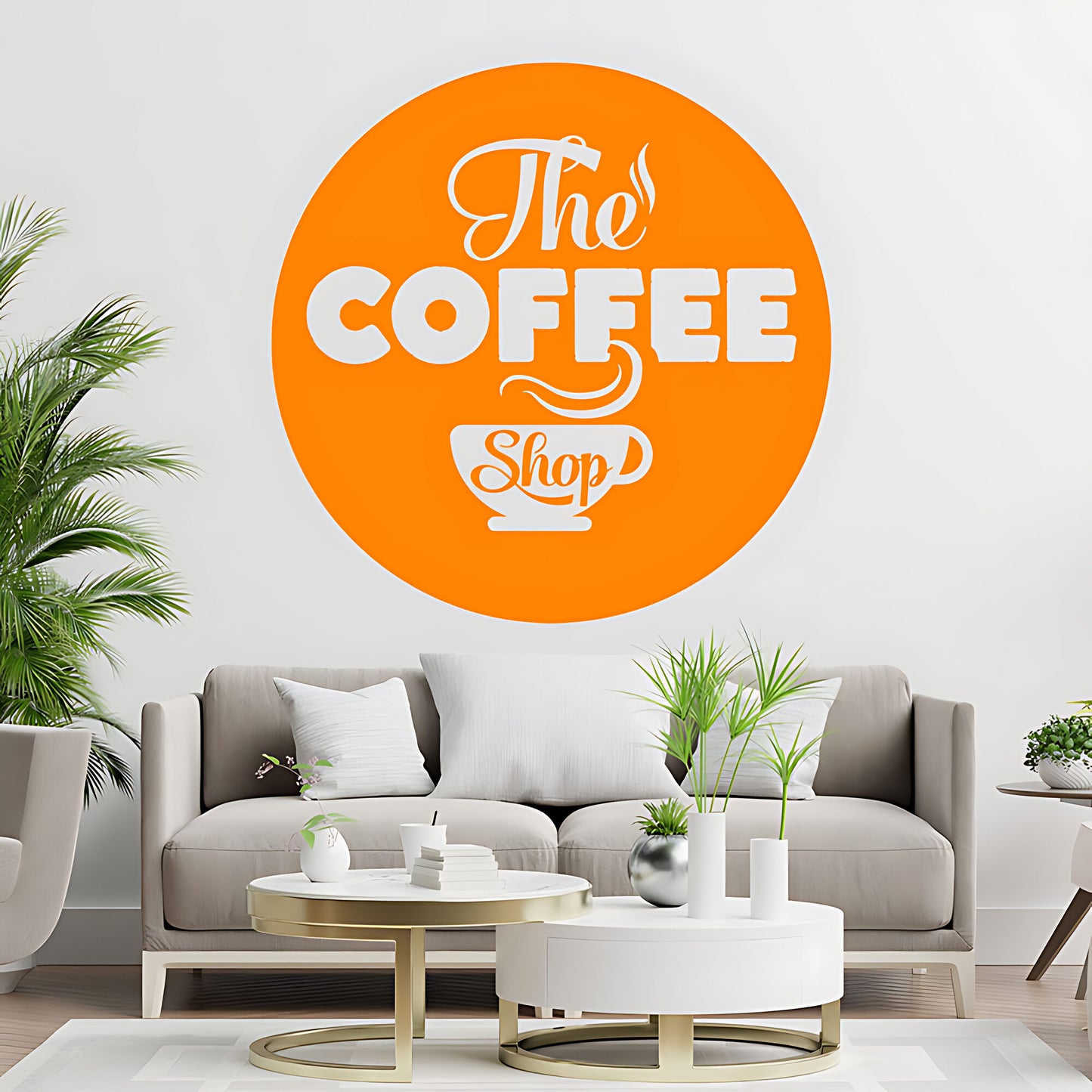Coffee Shop Wall Sticker | Cafe & Restaurant Vinyl Art Quote Decal