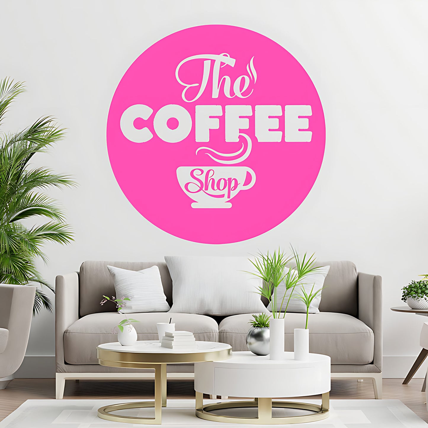 Coffee Shop Wall Sticker | Cafe & Restaurant Vinyl Art Quote Decal