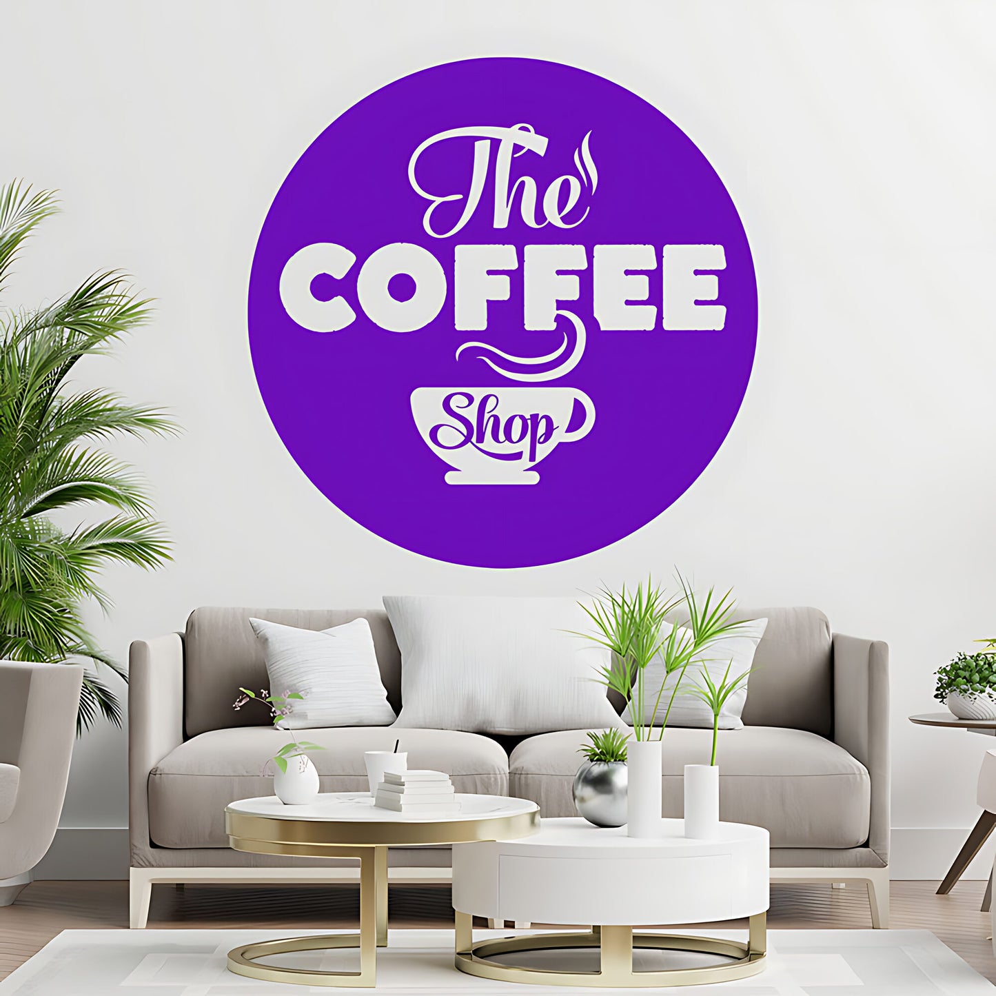 Coffee Shop Wall Sticker | Cafe & Restaurant Vinyl Art Quote Decal