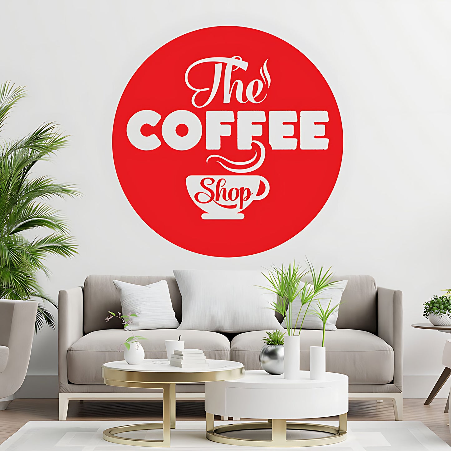 Coffee Shop Wall Sticker | Cafe & Restaurant Vinyl Art Quote Decal