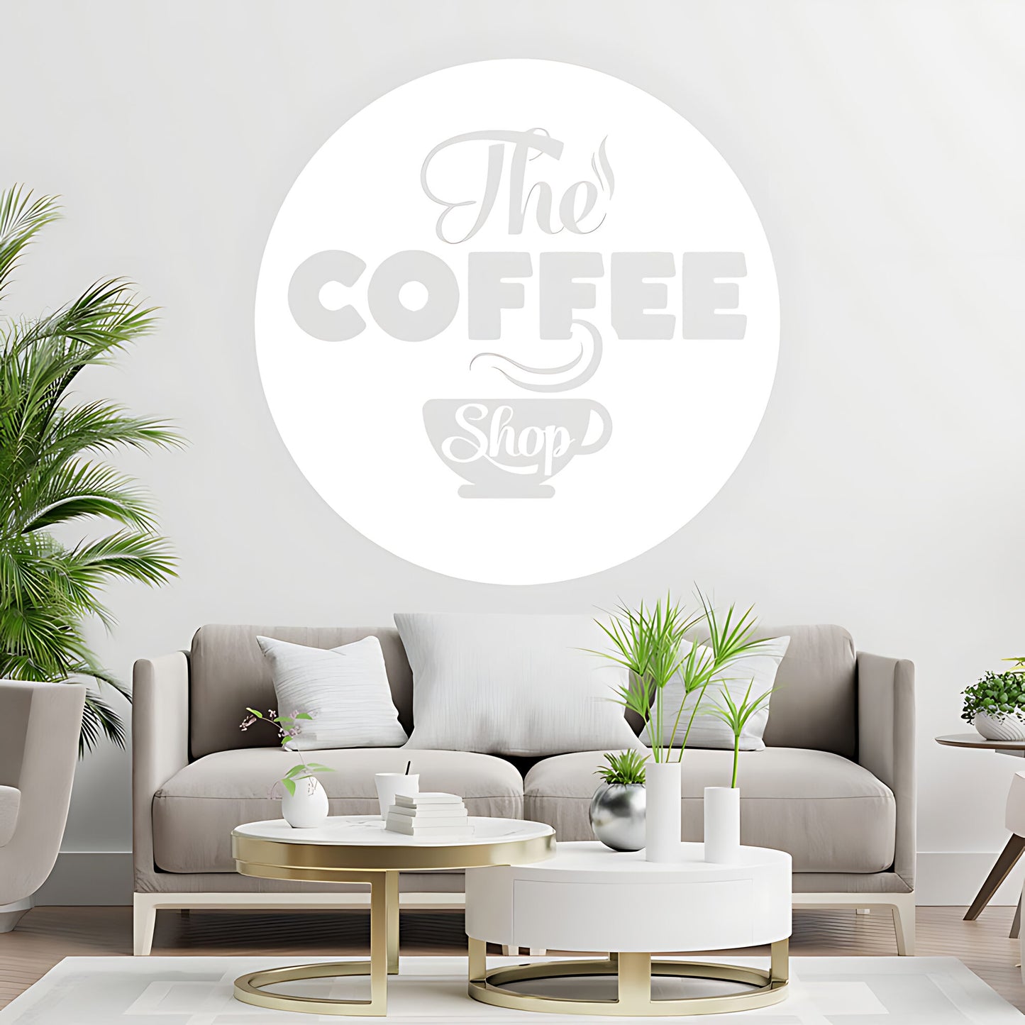 Coffee Shop Wall Sticker | Cafe & Restaurant Vinyl Art Quote Decal
